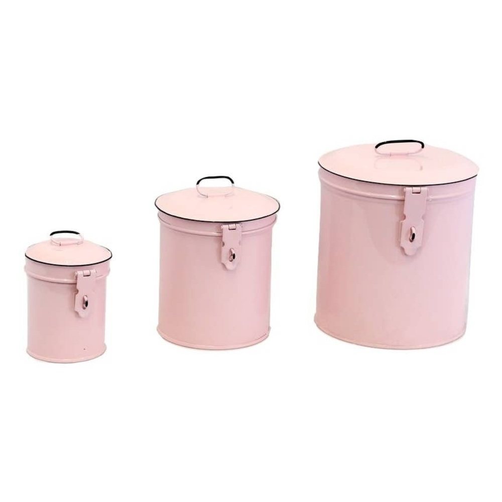 3-P Set Round Canisters